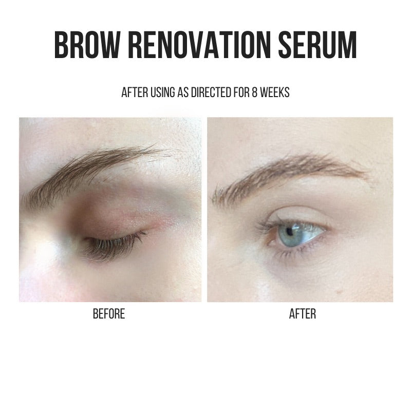 Before & After Brow Renovation Serum | JOEY HEALY EYEBROW MAKEUP PRODUCTS